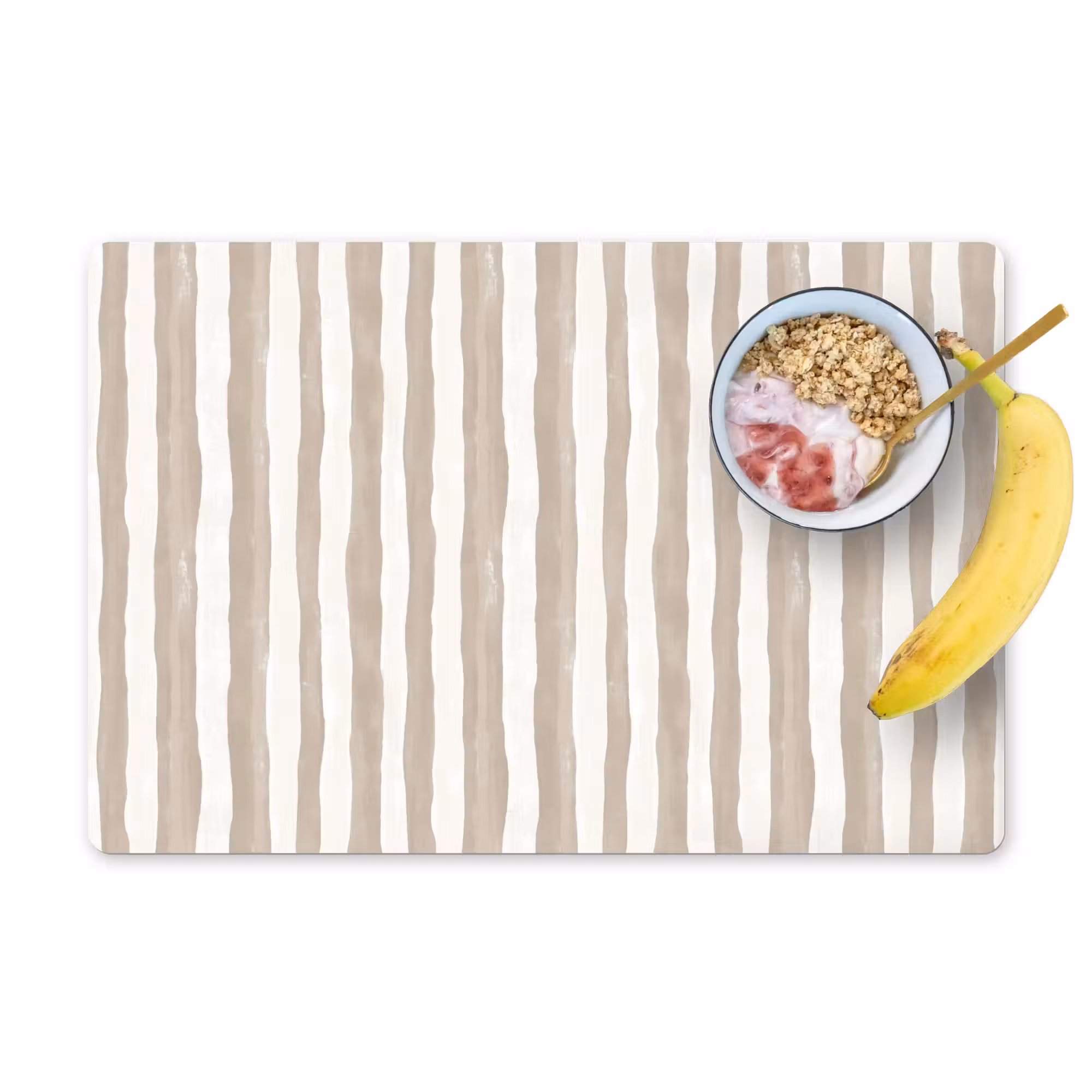 Tischset - 6 Stück - Minimalistisch - Streifen - Beige