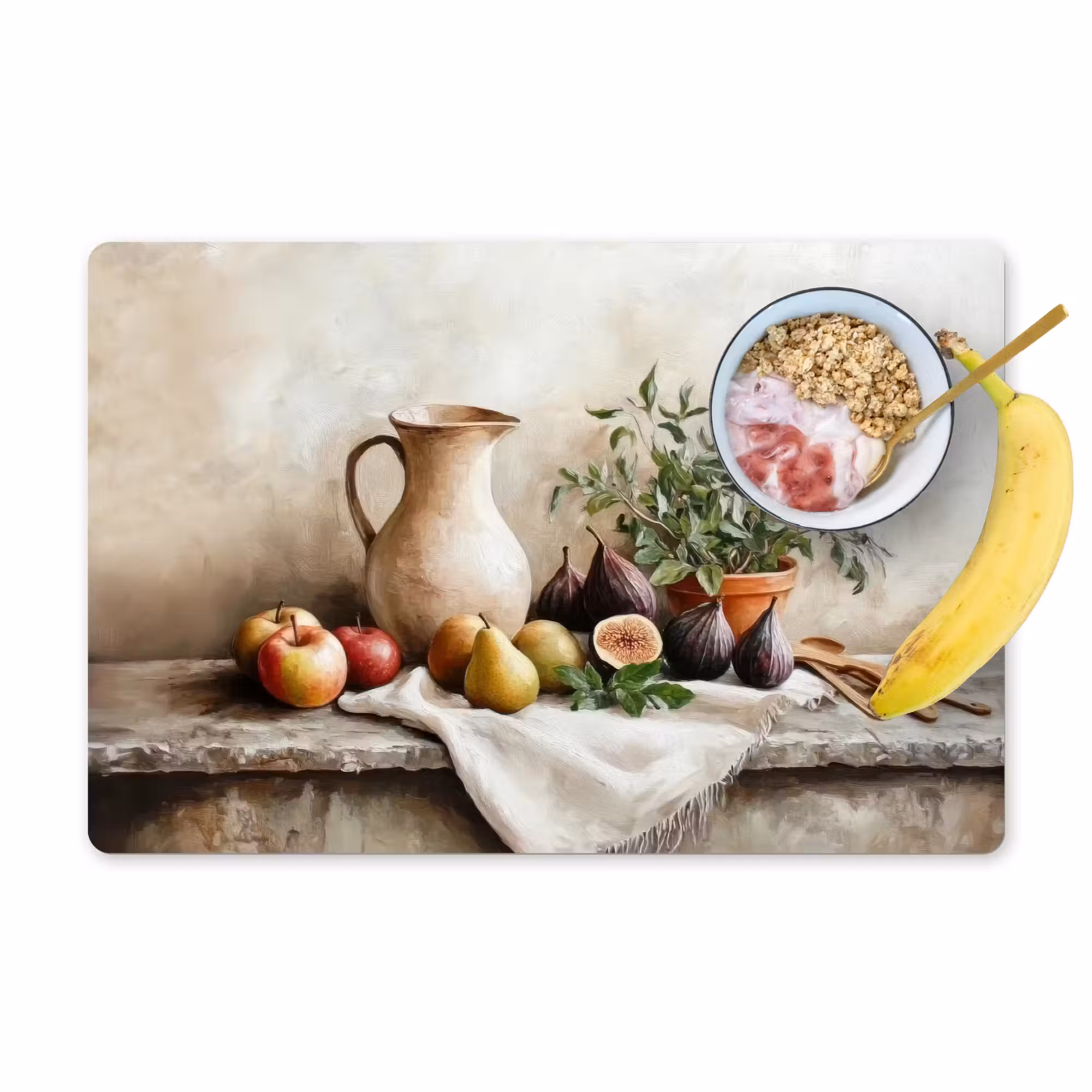 Tischset - 6 Stück - Obst - Kräuter - Ländlich