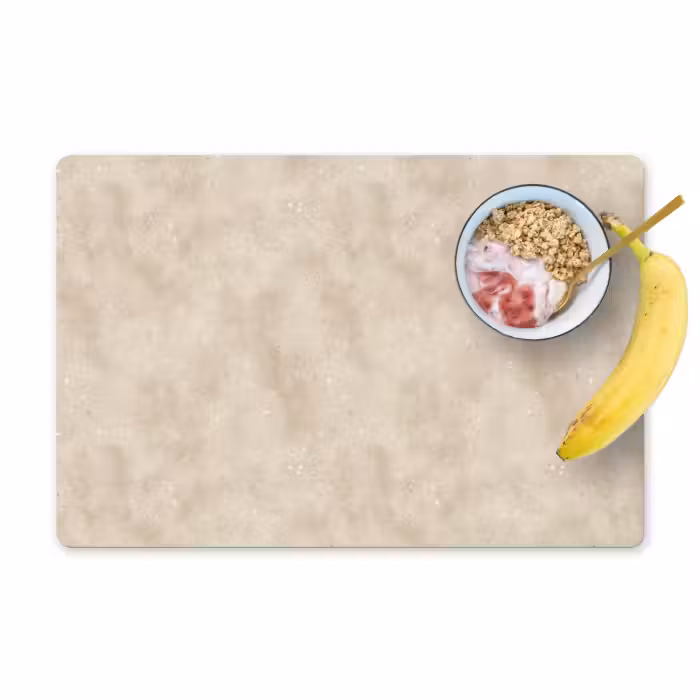 Tischset - 6 Stück - Textur - Sprenkeln - Beige