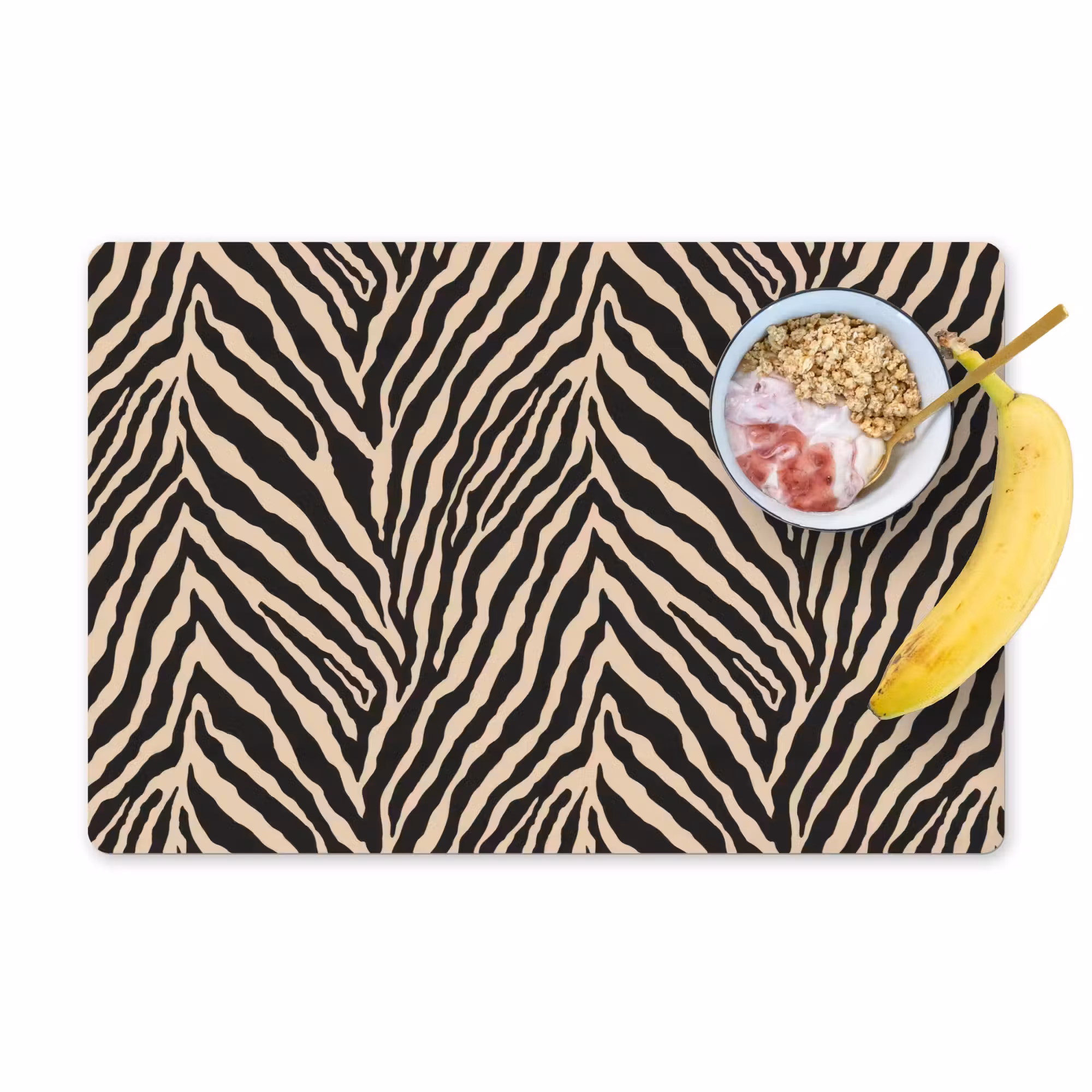 Tischset - 6 Stück - Zebra - Klassisch - Schwarz