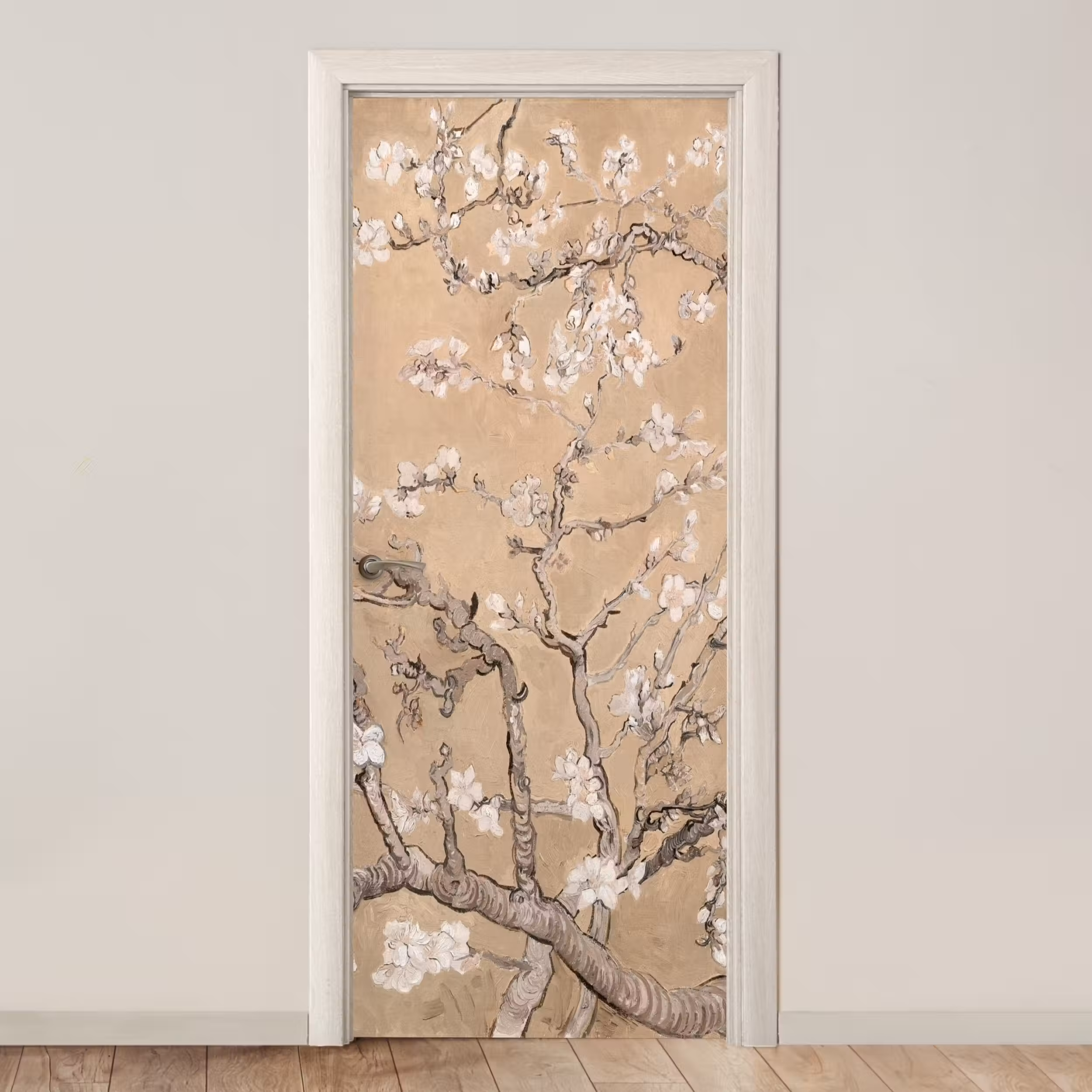 Türtapete - Mandelblüte - Kunst - Van Gogh - Beige