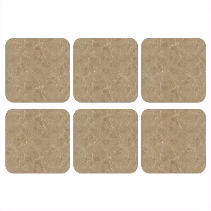 Untersetzer​ - Beige - Marmor - Weiße Adern