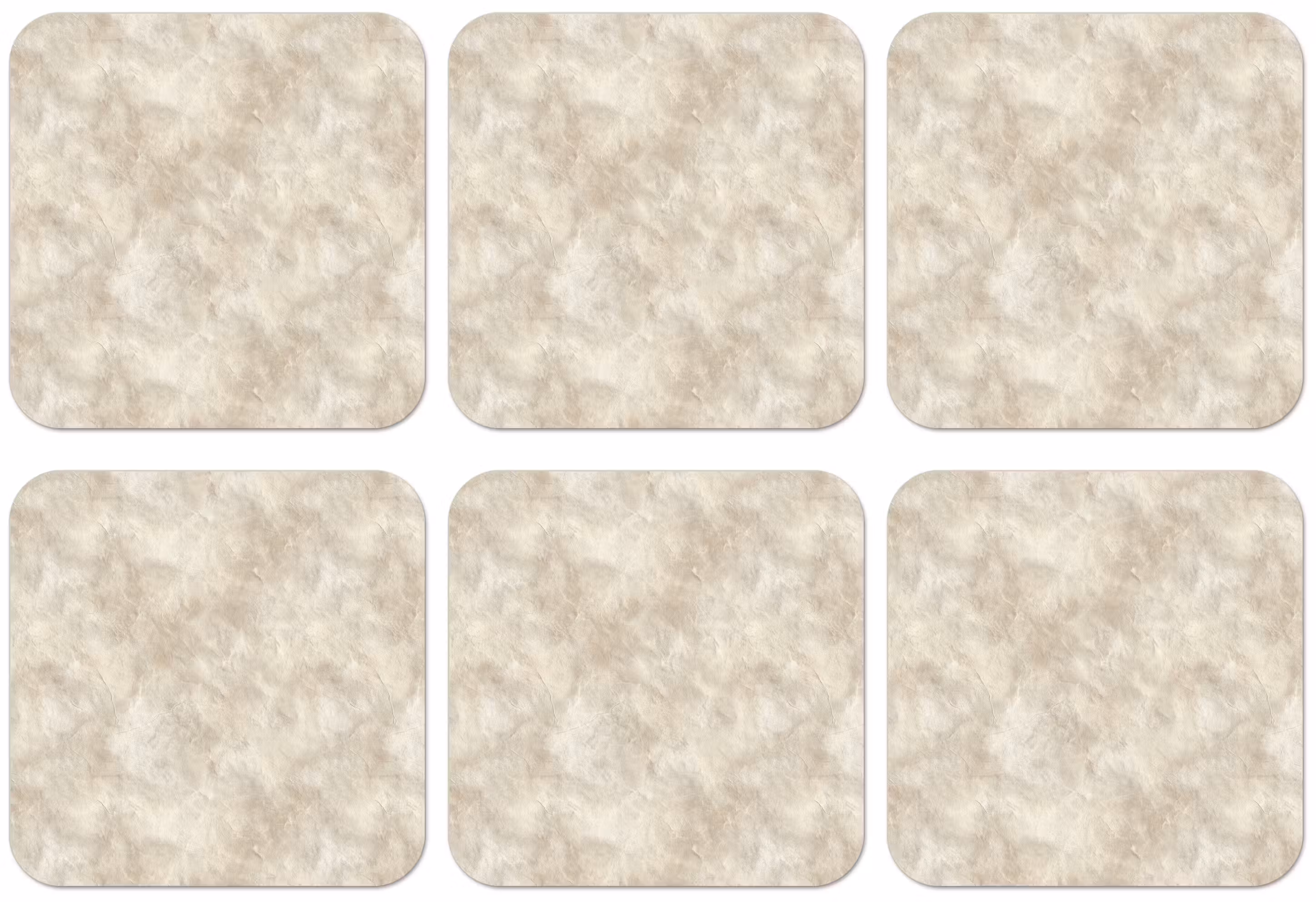 Untersetzer - Beige - Reliefstruktur - Naturstein