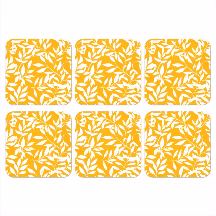 Untersetzer​ - Blätter - Zweige - Gelb
