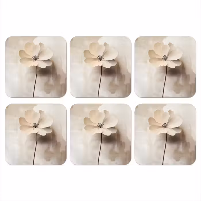 Untersetzer​ - Blume - Beige - Farbe - Schatten