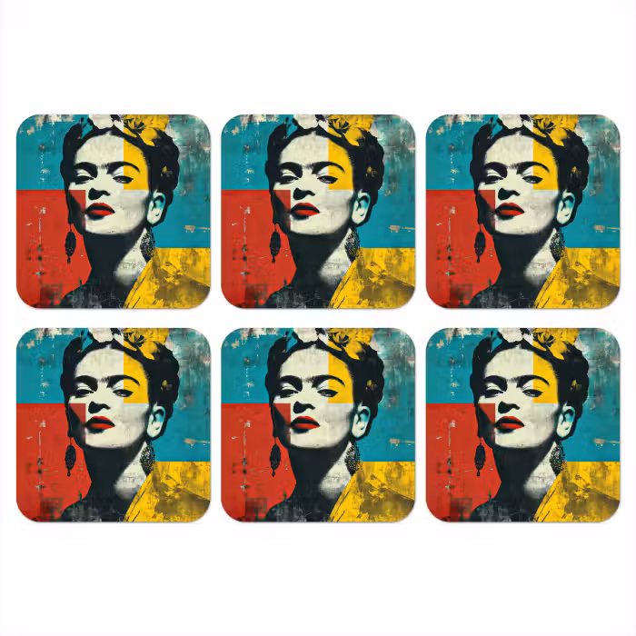 Untersetzer​ - Blumen - Helle Farben - Grafisch - Modern