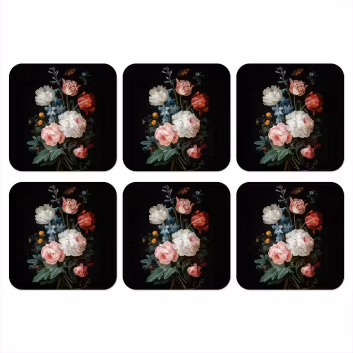 Untersetzer​ - Blumenstrauß - Bunt - Klassisch