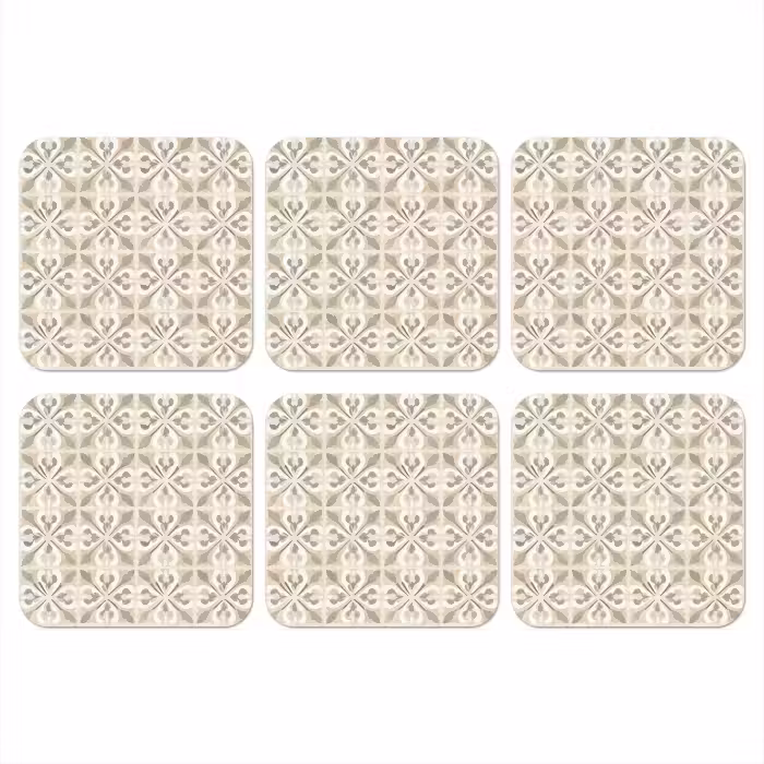 Untersetzer​ - Fliese - Motiv - Beige