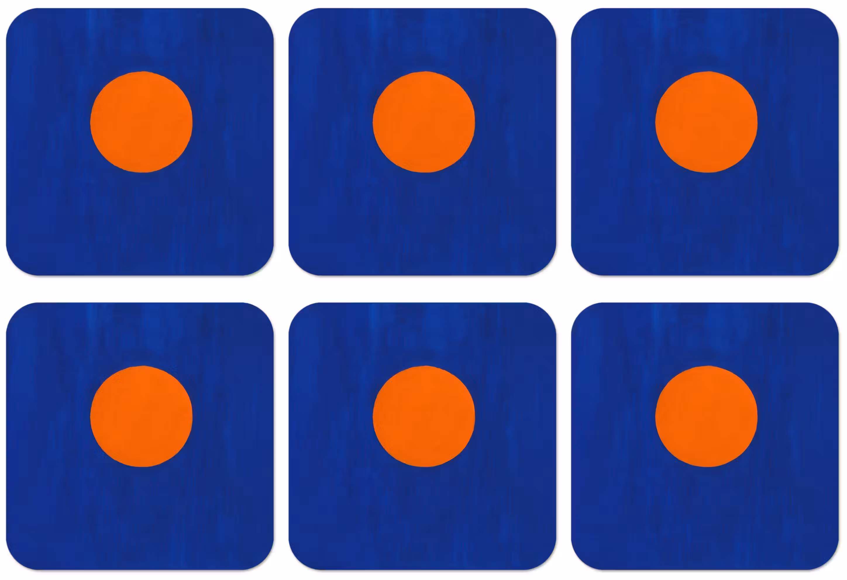 Untersetzer - Form - Rund - Minimalistisch - Blau