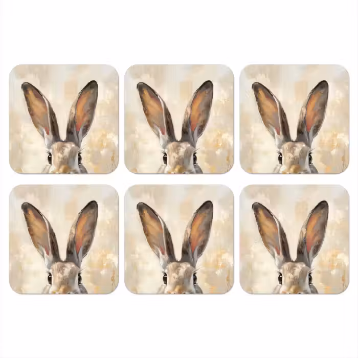 Untersetzer​ - Hase - Ohren - Braun