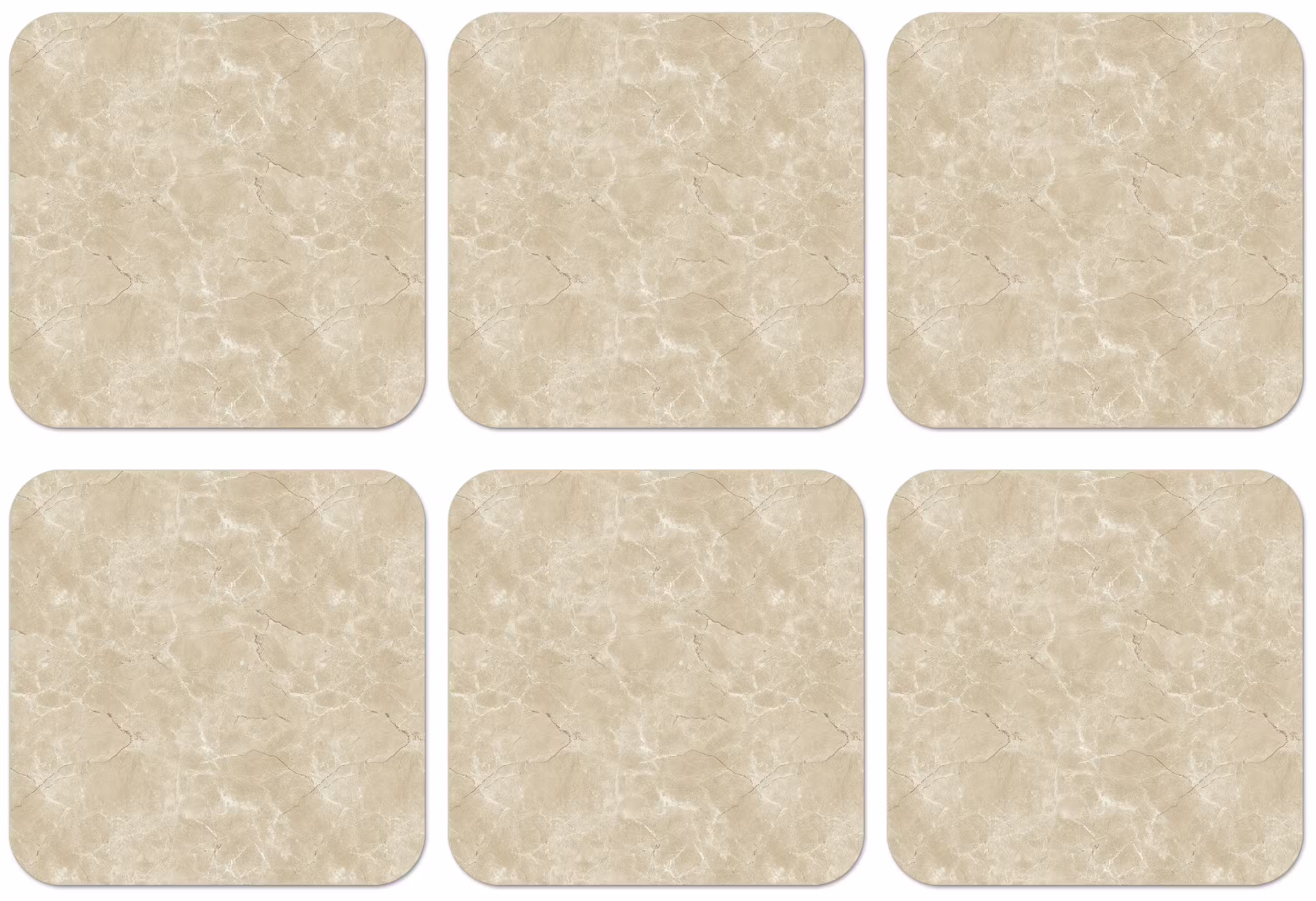Untersetzer - Hellbeige - Marmor - Diffusionsäderung