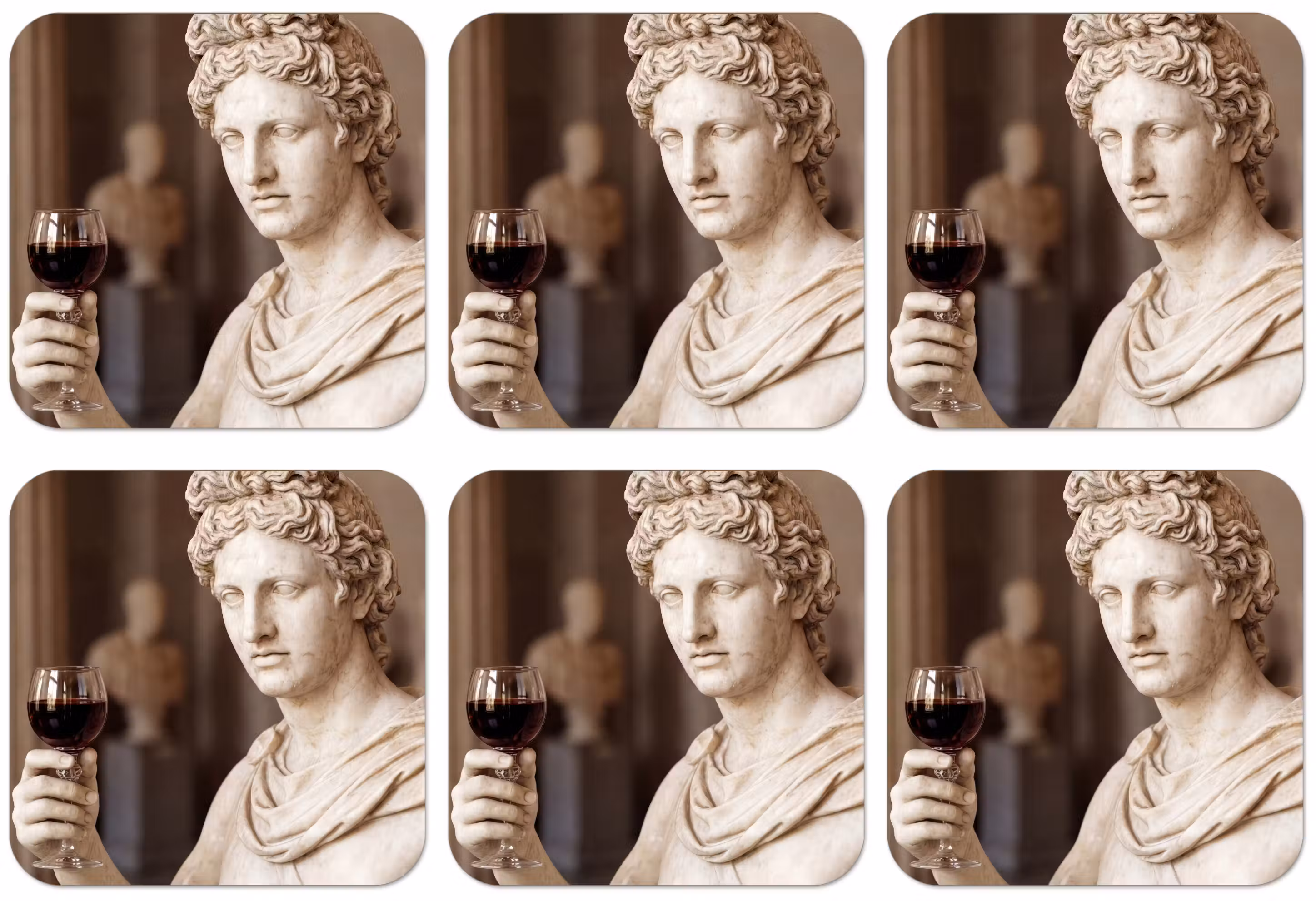 Untersetzer - Klassisch - Marmor - Wein