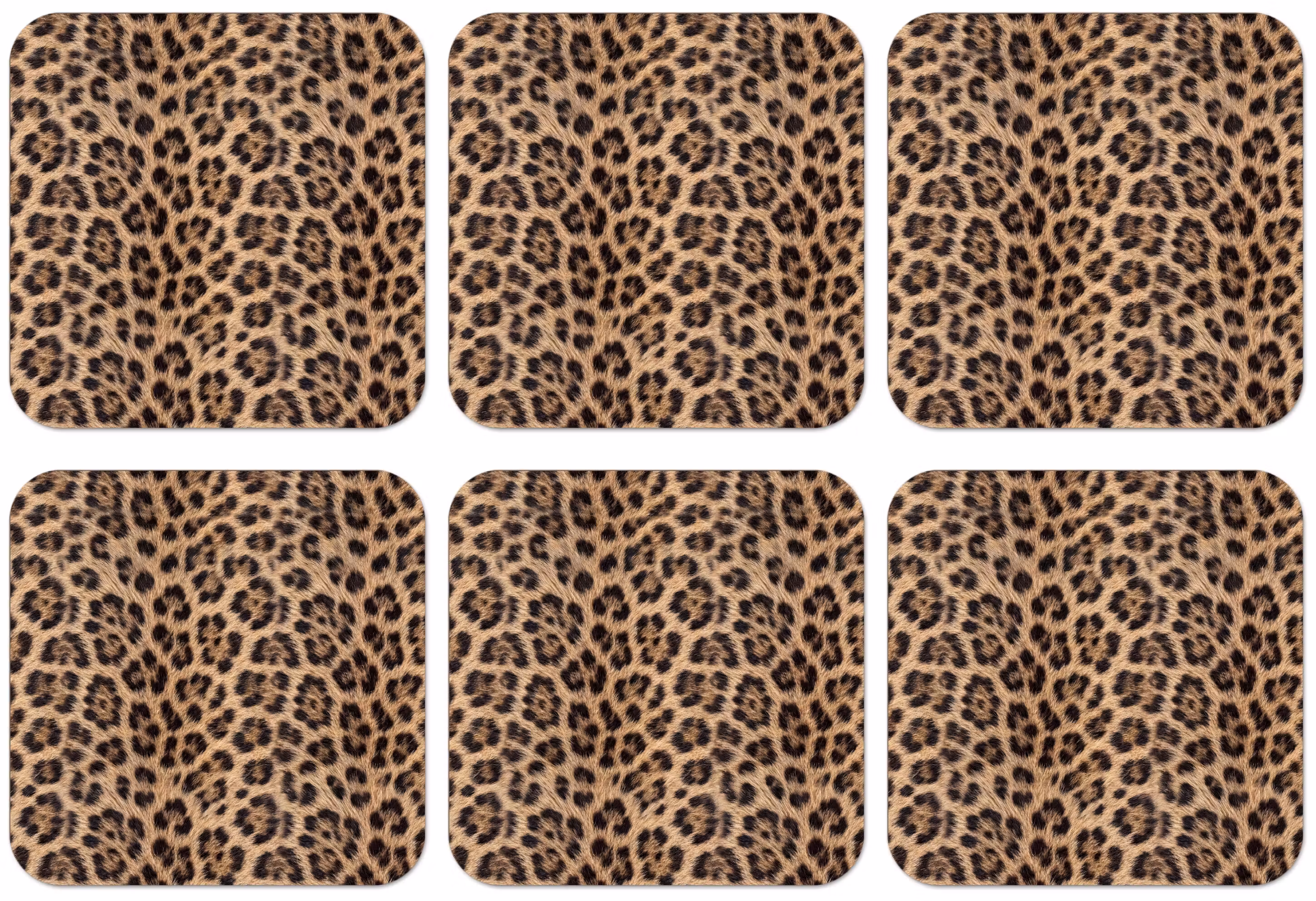 Untersetzer - Leopard - Mantel - Klassisch - Braun