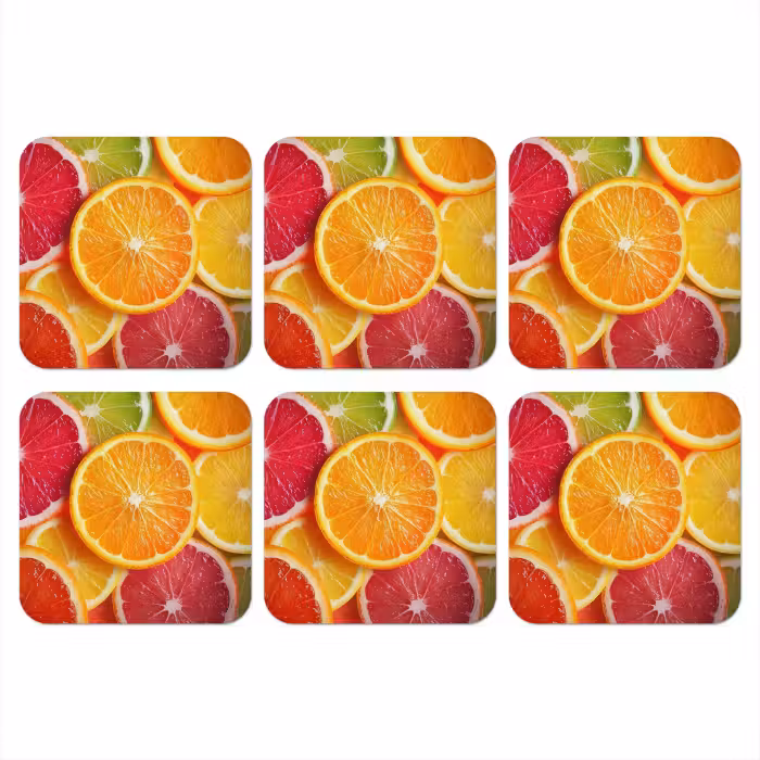 Untersetzer​ - Obst - Bunt - Nahaufnahme