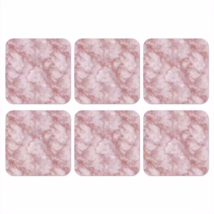 Untersetzer​ - Rosa - Quarzmarmor - Adern