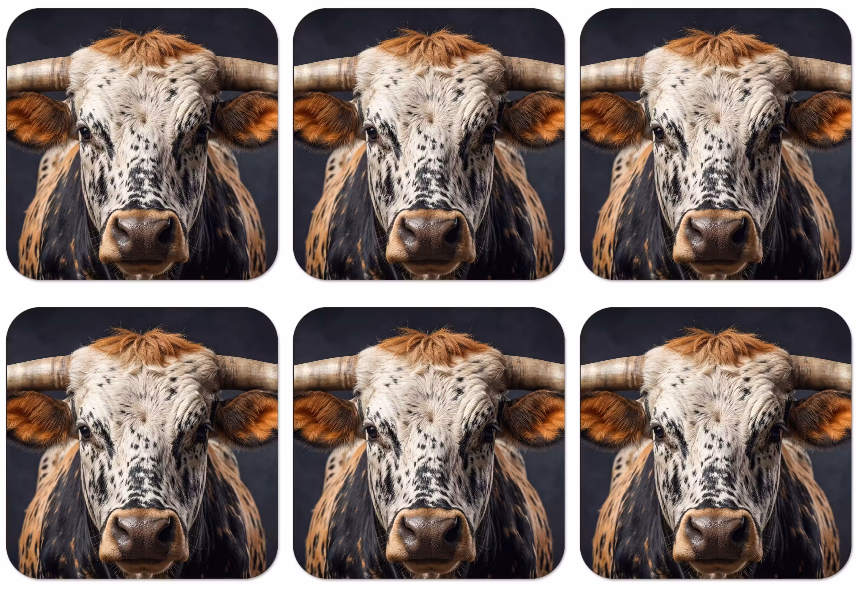 Untersetzer​ - Taurus - Farbenfroh - Hörner