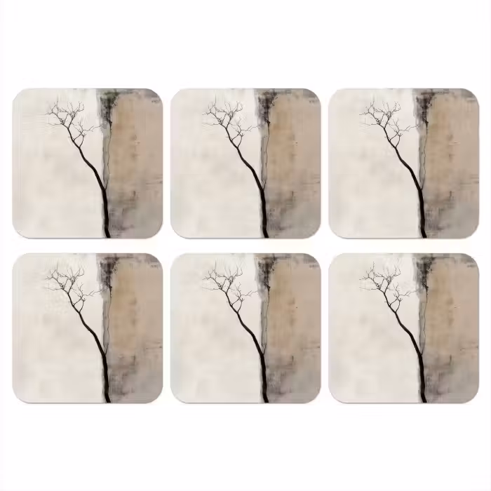 Untersetzer​ - Wabi sabi - Pflanze - Beige