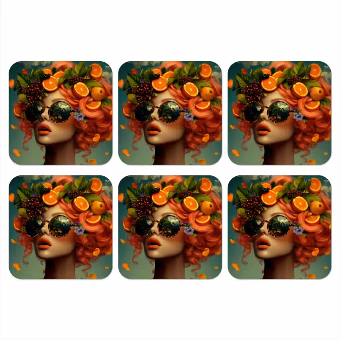 Untersetzer​ - Weiblich - Orange - Beere - Orange