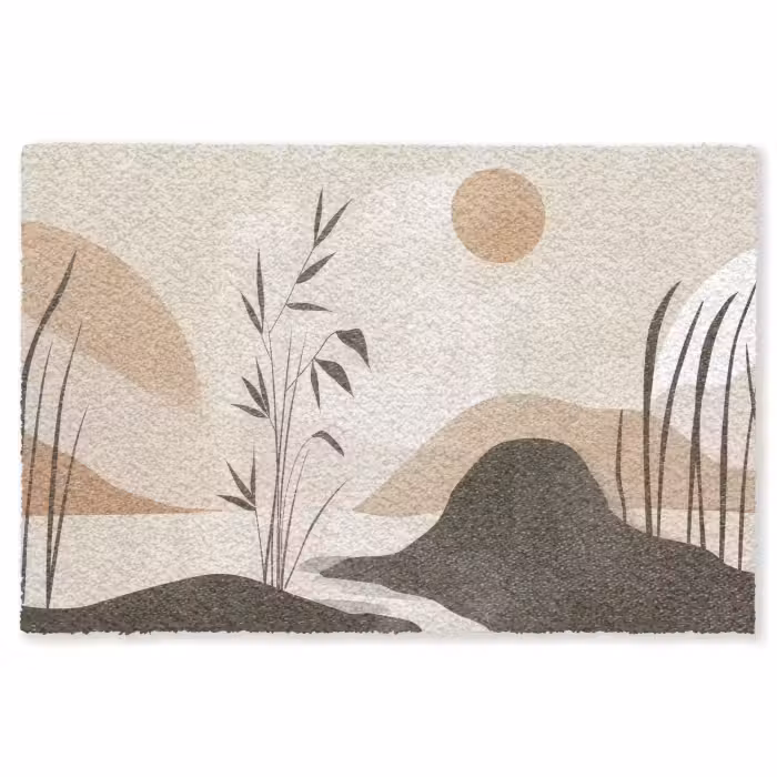 Fußmatte - Japandi - Landschaft - Beige