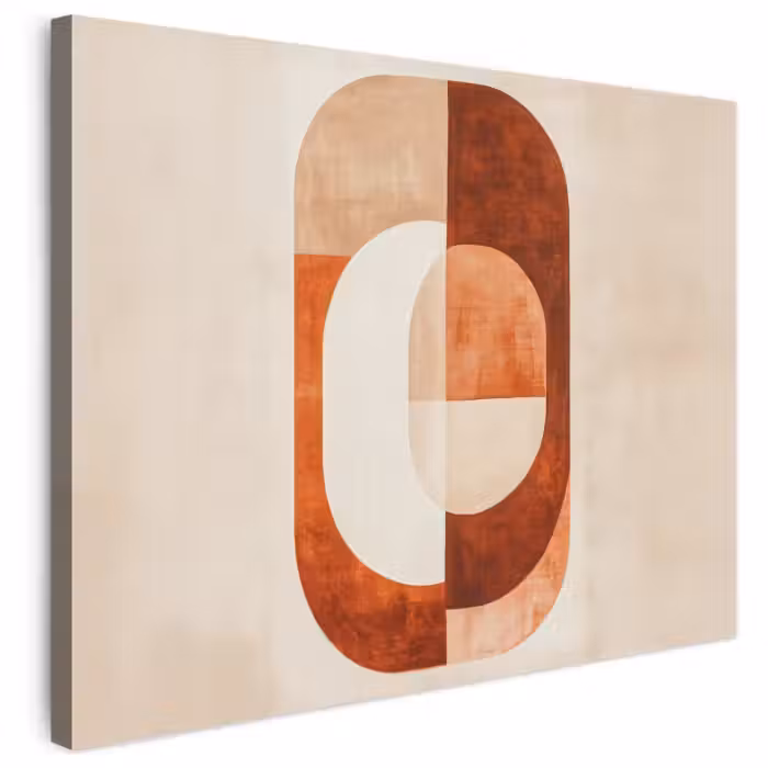 Leinwandbild - Illustration - Abstrakt - Formen - Rot