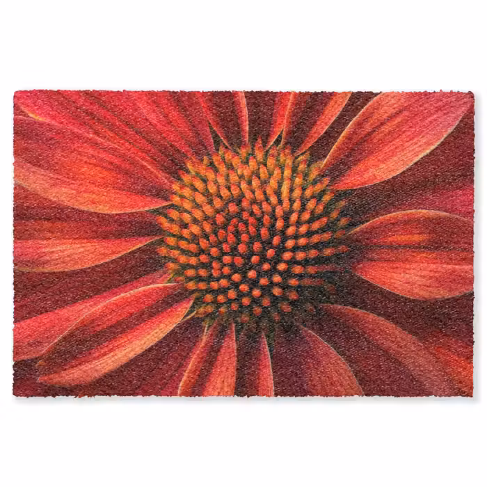 Fußmatte - Nahaufnahme - Blume - Rot