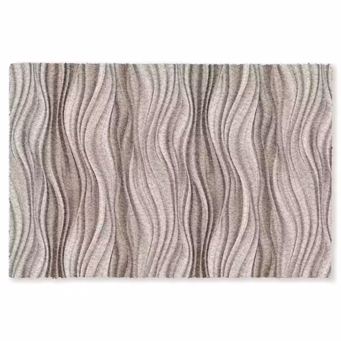 Fußmatte - Wellen - 3D - Creme