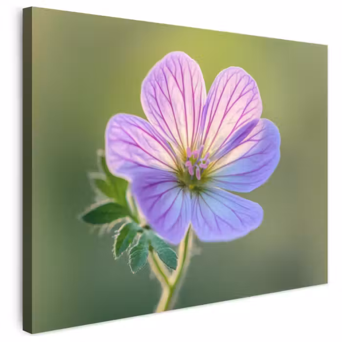Leinwandbild - Blume - Nahaufnahme - Lila