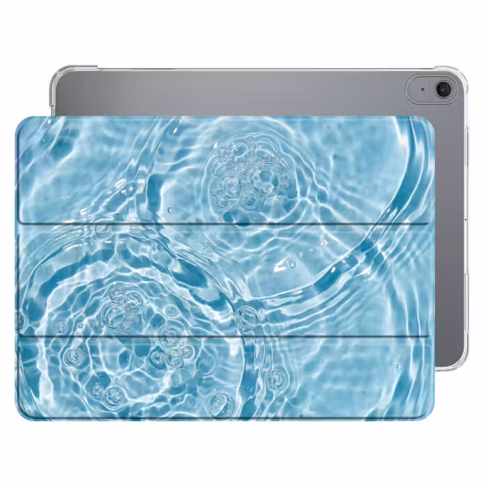 iPad-Hülle - Wasser - Blau - Blasen