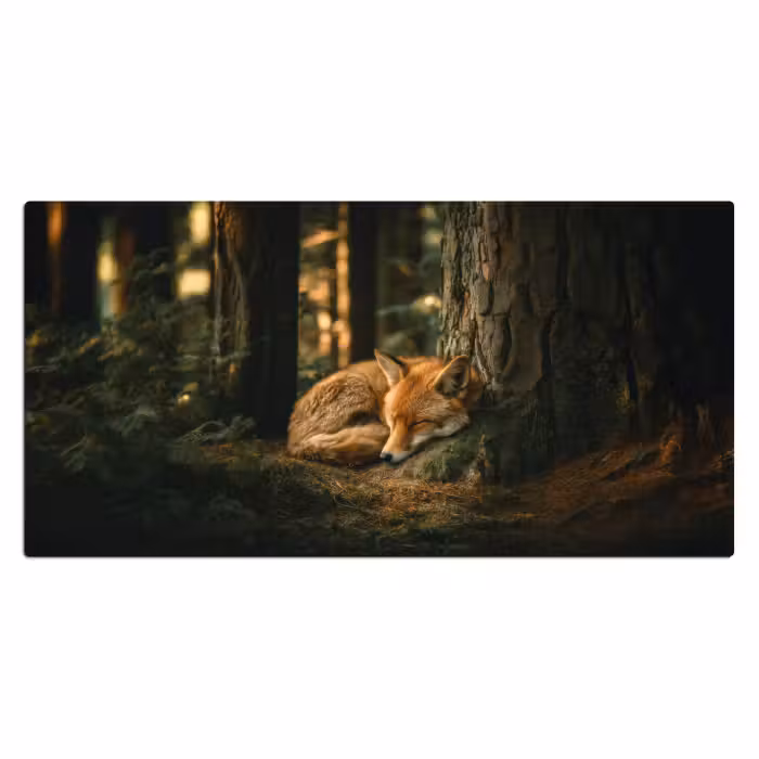 Schreibtischunterlage - Fuchs - Wald - Schlaf
