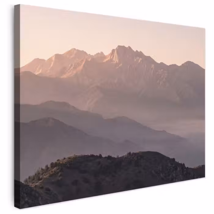 Leinwandbild - Panorama - Landschaft - Berge