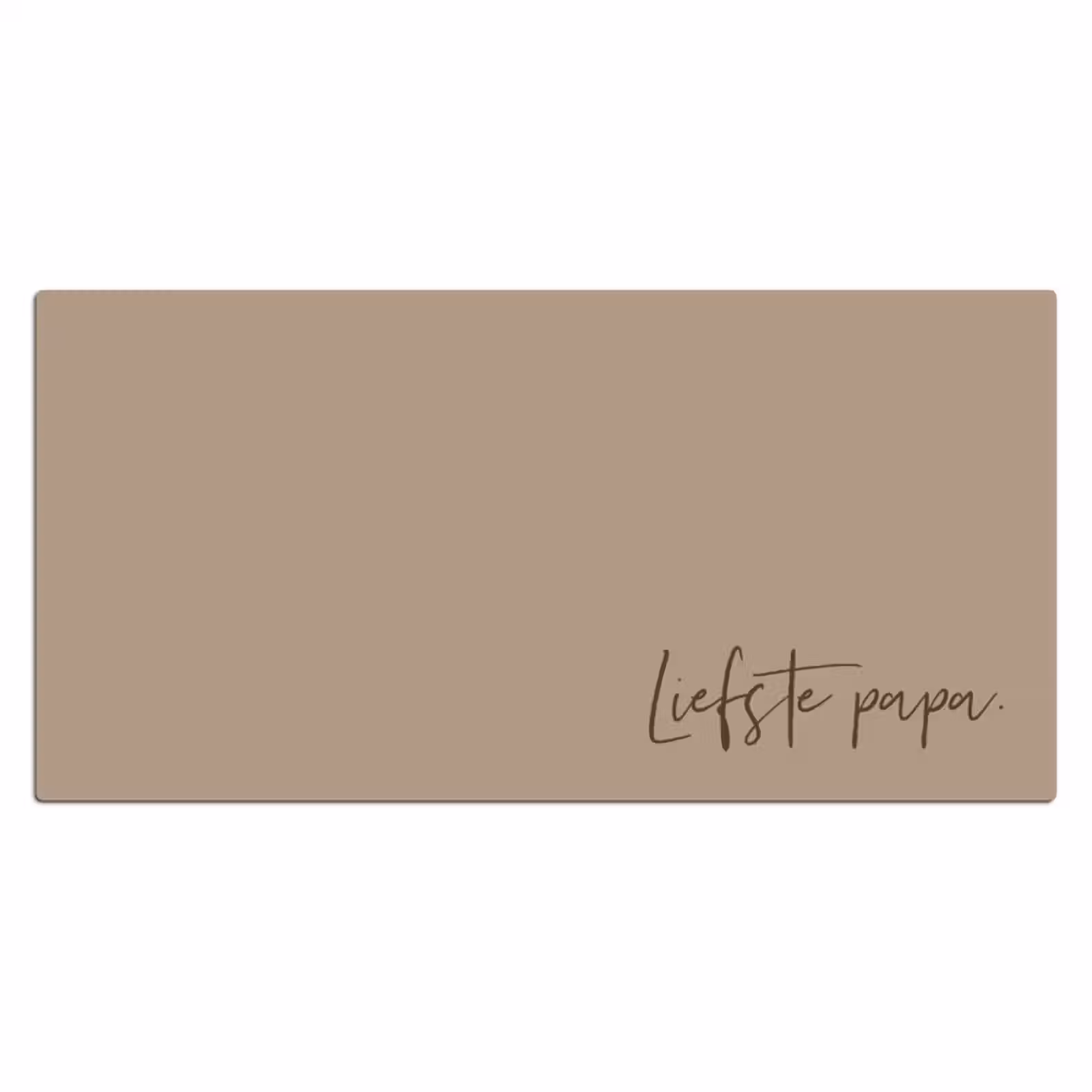 Schreibtischunterlage - Name mit beige Hintergrund — 1