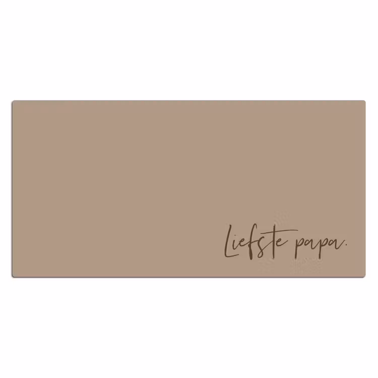 Schreibtischunterlage - Name mit beige Hintergrund — 1