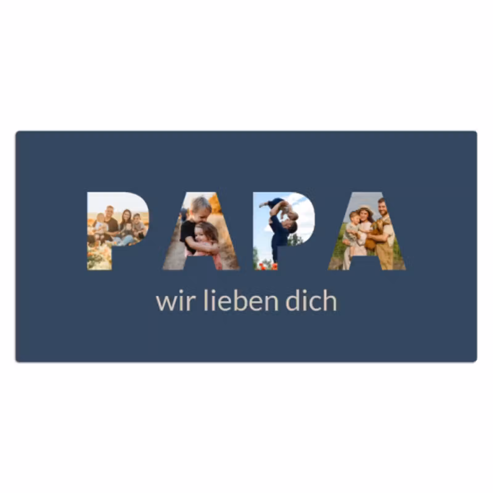 Schreibtischunterlage - Papa Blau — 1