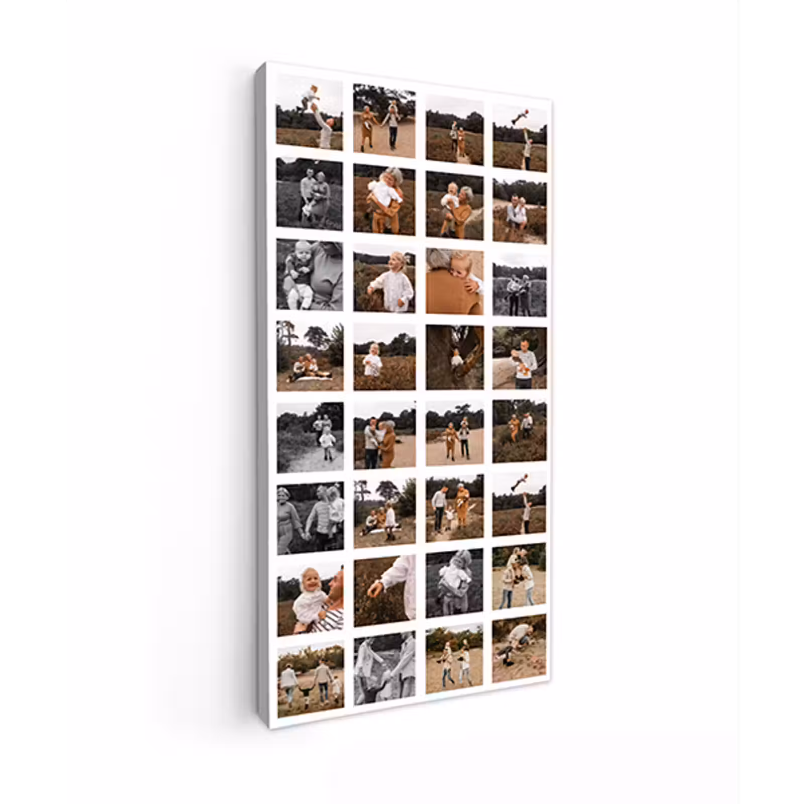 Leinwandcollage – 32 Fotos – Hochformat — 1