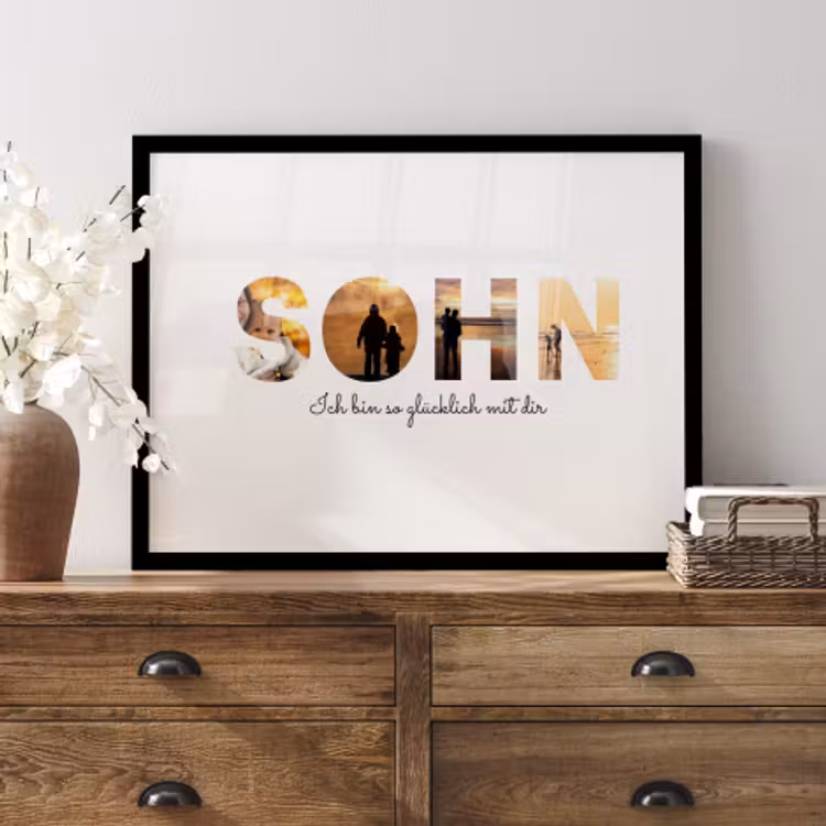 Poster mit Rahmen – Sohn — 2