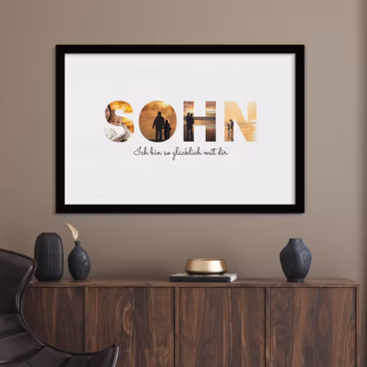 Poster mit Rahmen – Sohn — 3
