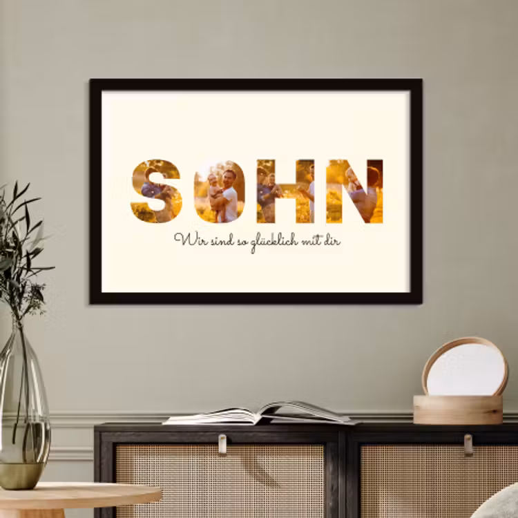 Poster mit Rahmen – Sohn — 4