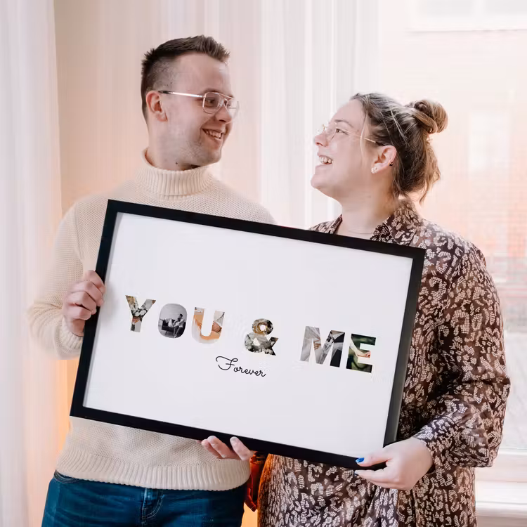 Poster mit Rahmen – You & Me — 2