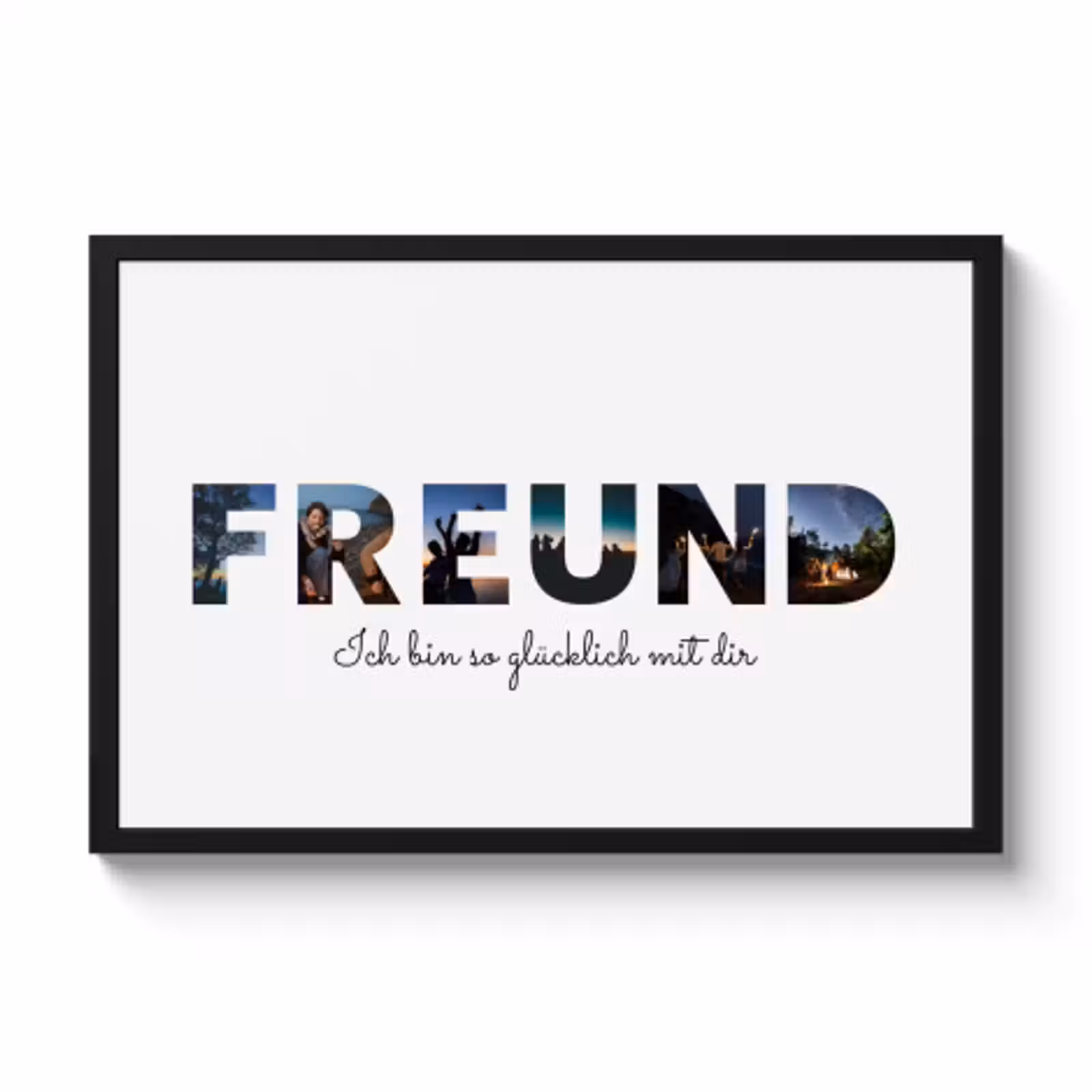 Poster mit Rahmen – Freund — 1