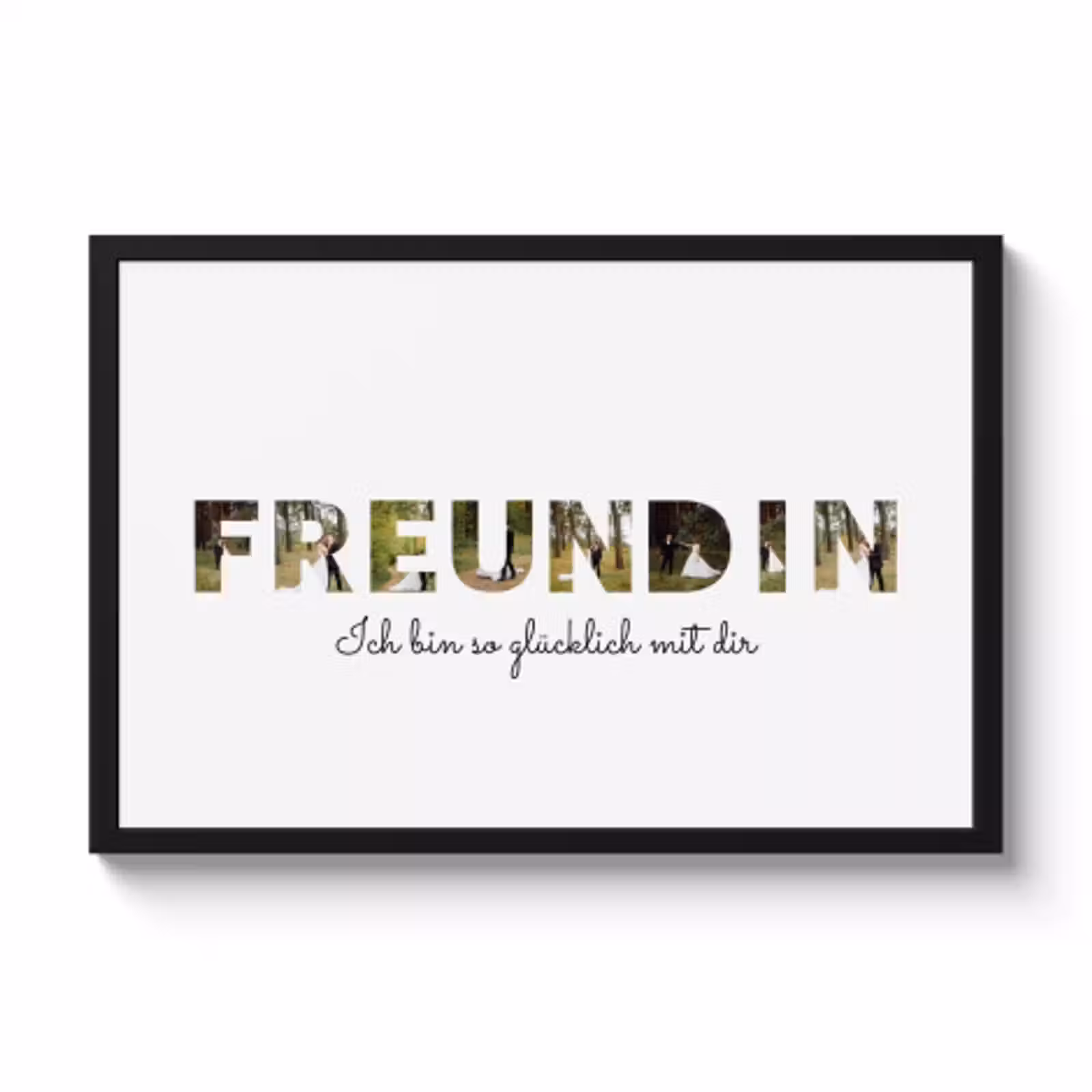 Poster mit Rahmen – Freundin — 1