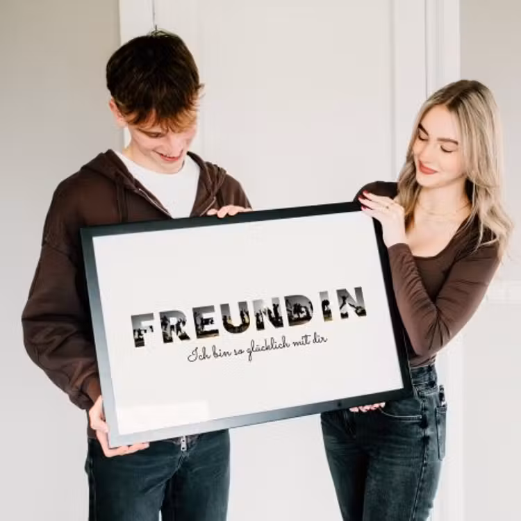 Poster mit Rahmen – Freundin — 2