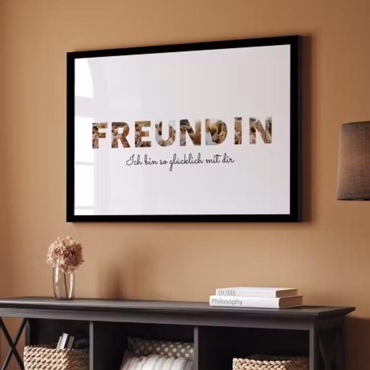 Poster mit Rahmen – Freundin — 3