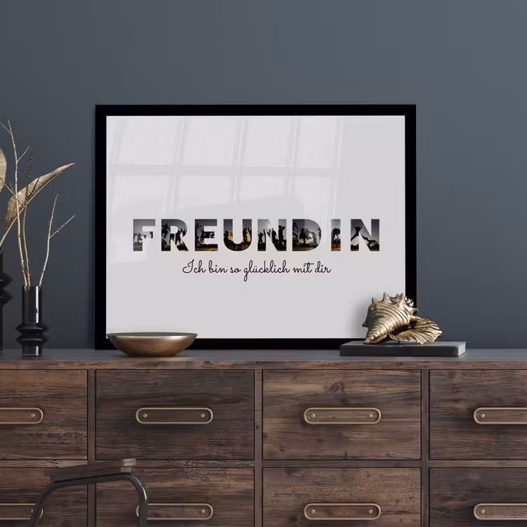 Poster mit Rahmen – Freundin — 4
