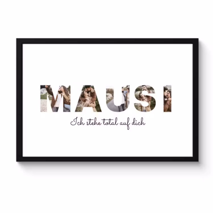 Poster mit Rahmen - Mausi — 1