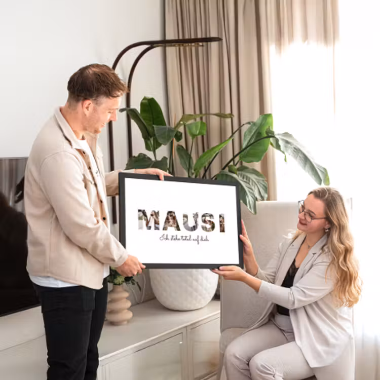 Poster mit Rahmen - Mausi — 2