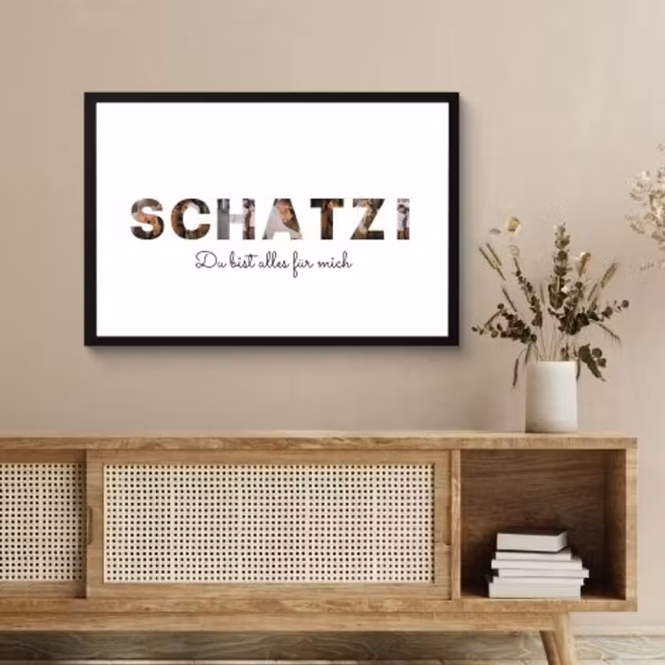 Poster mit Rahmen - Schatzi — 2