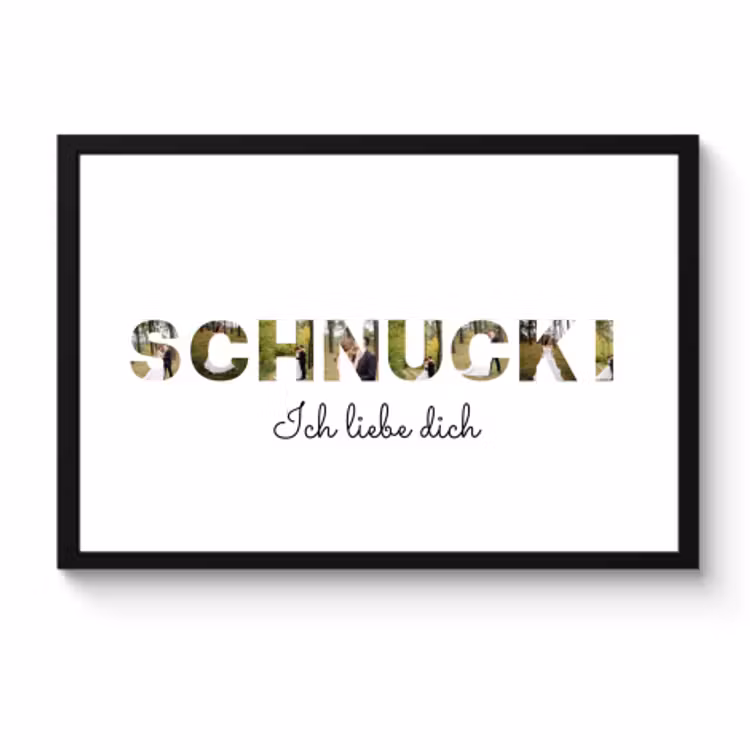 Poster mit Rahmen - Schnucki — 1