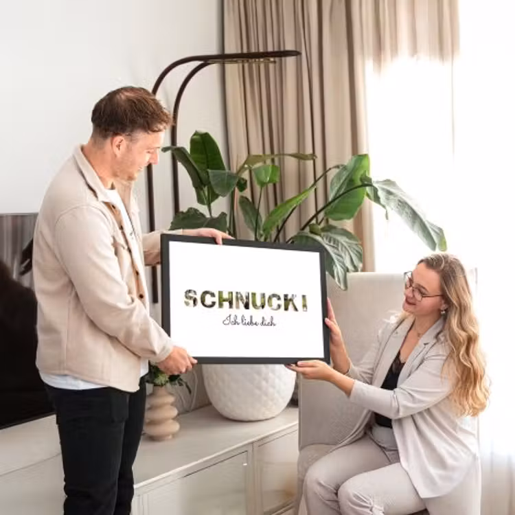Poster mit Rahmen - Schnucki — 2