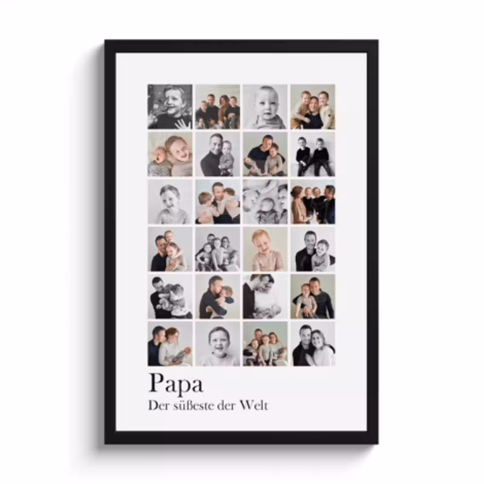 Poster mit Rahmen - Collage Papa — 1
