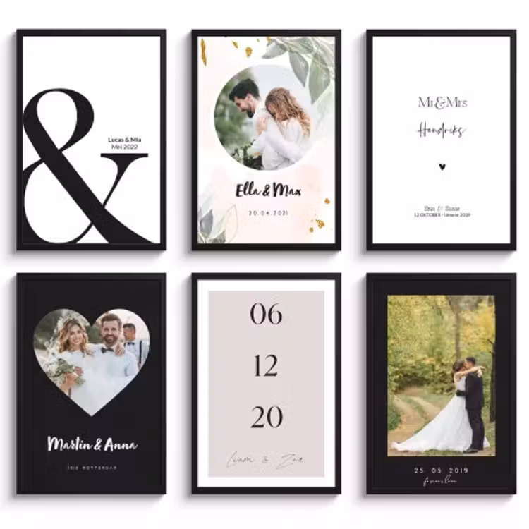 Personalisierte poster Hochzeit — 3